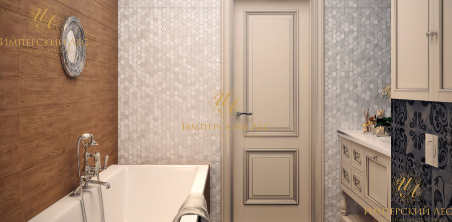 Тумба IW-w6 в белом цвете на деревянных ножках - фото 2