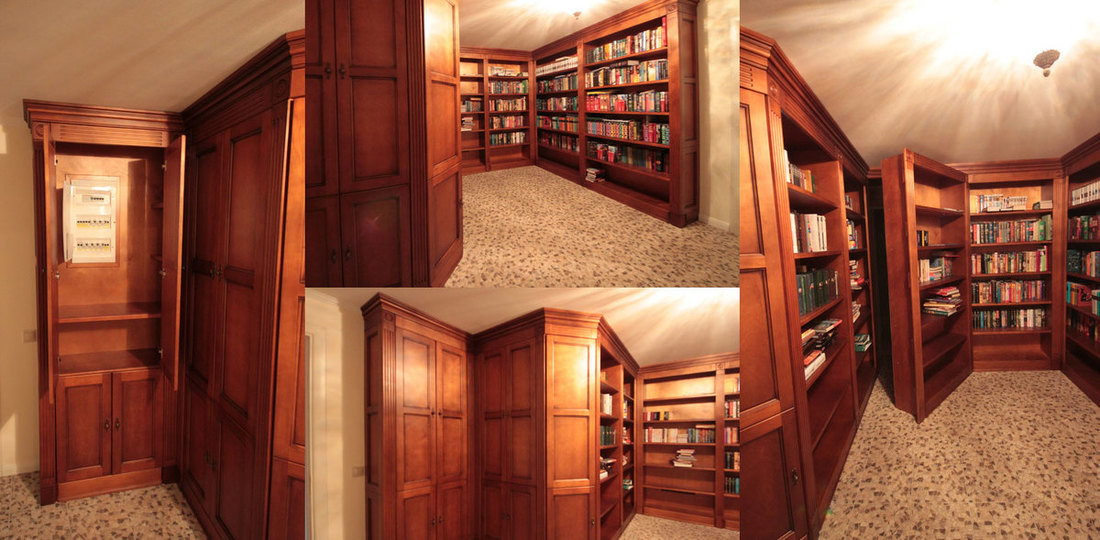 Шкаф библиотека для книг, массив