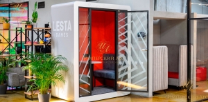 Двухместная акусстическая кабина белая Двухместная акусстическая кабина белая