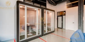 Двухместная акустическая кабина IWDOUBLE с повышенным уровнем звукоизоляции Двухместная акустическая кабина IWDOUBLE с повышенным уровнем звукоизоляции