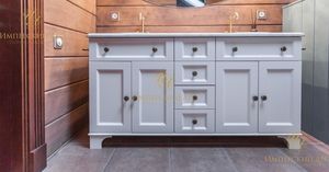 Тумба в ванную комнату белая